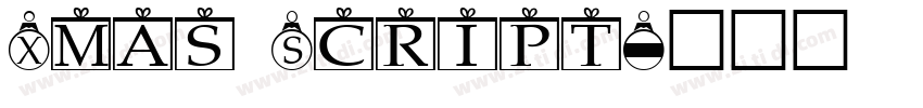 Xmas Script字体转换